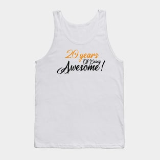 Celebration of 20th, 20 Years Of Being Awesome Tank Top